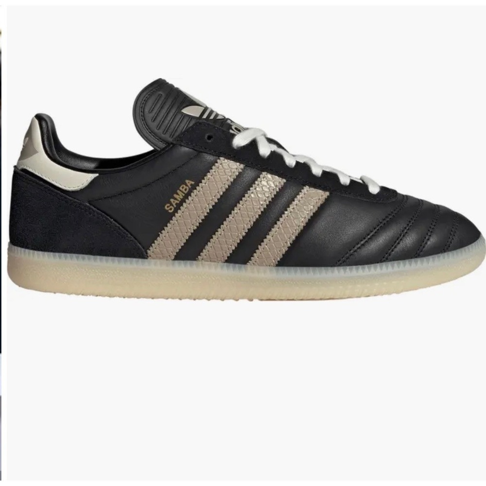 Adidas Samba JP Core Black Trace Khaki Gum Sneakers JR0963 Mens 8 Womens 9